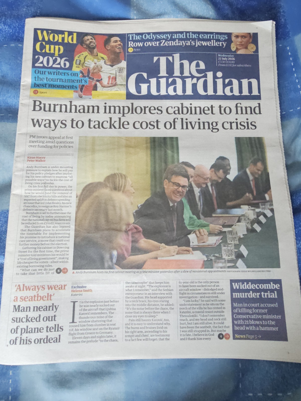 The Guardian Newspaper from Wednesday 22nd July 2026 complete.