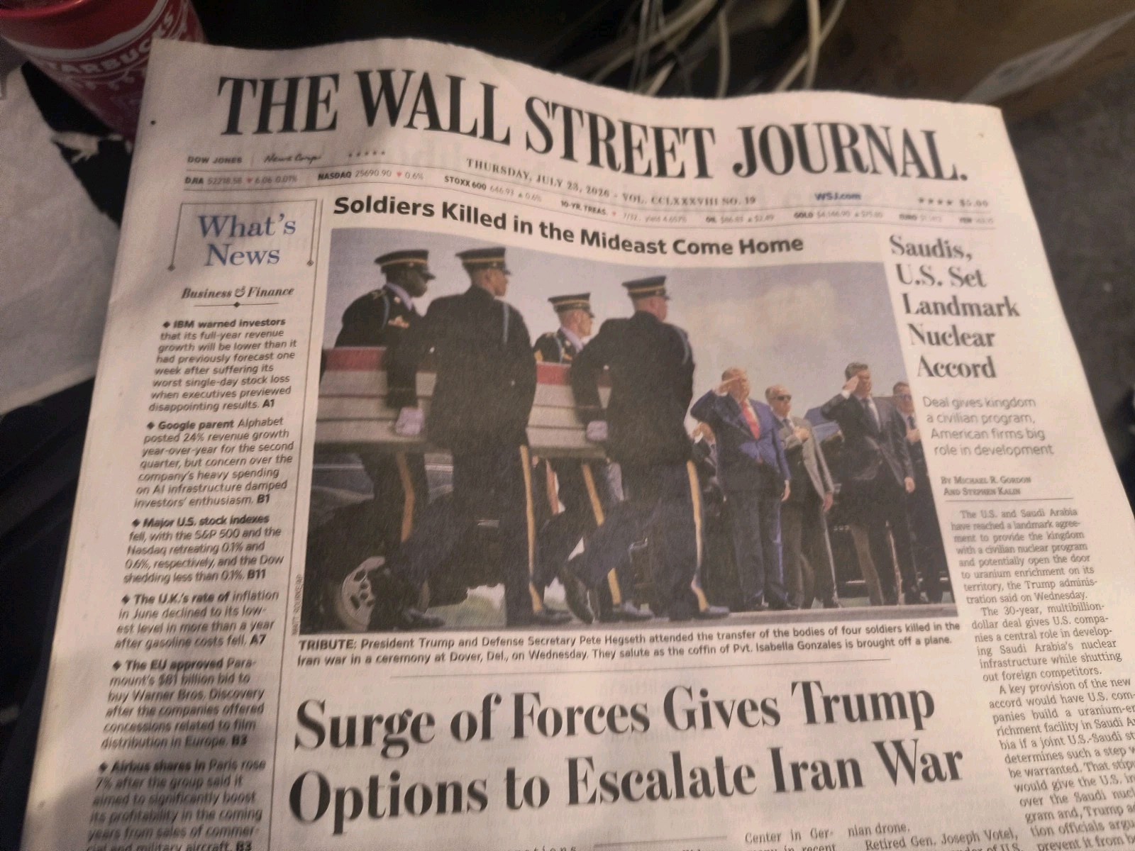 The Wall Street Journal Thursday July 23 2026.