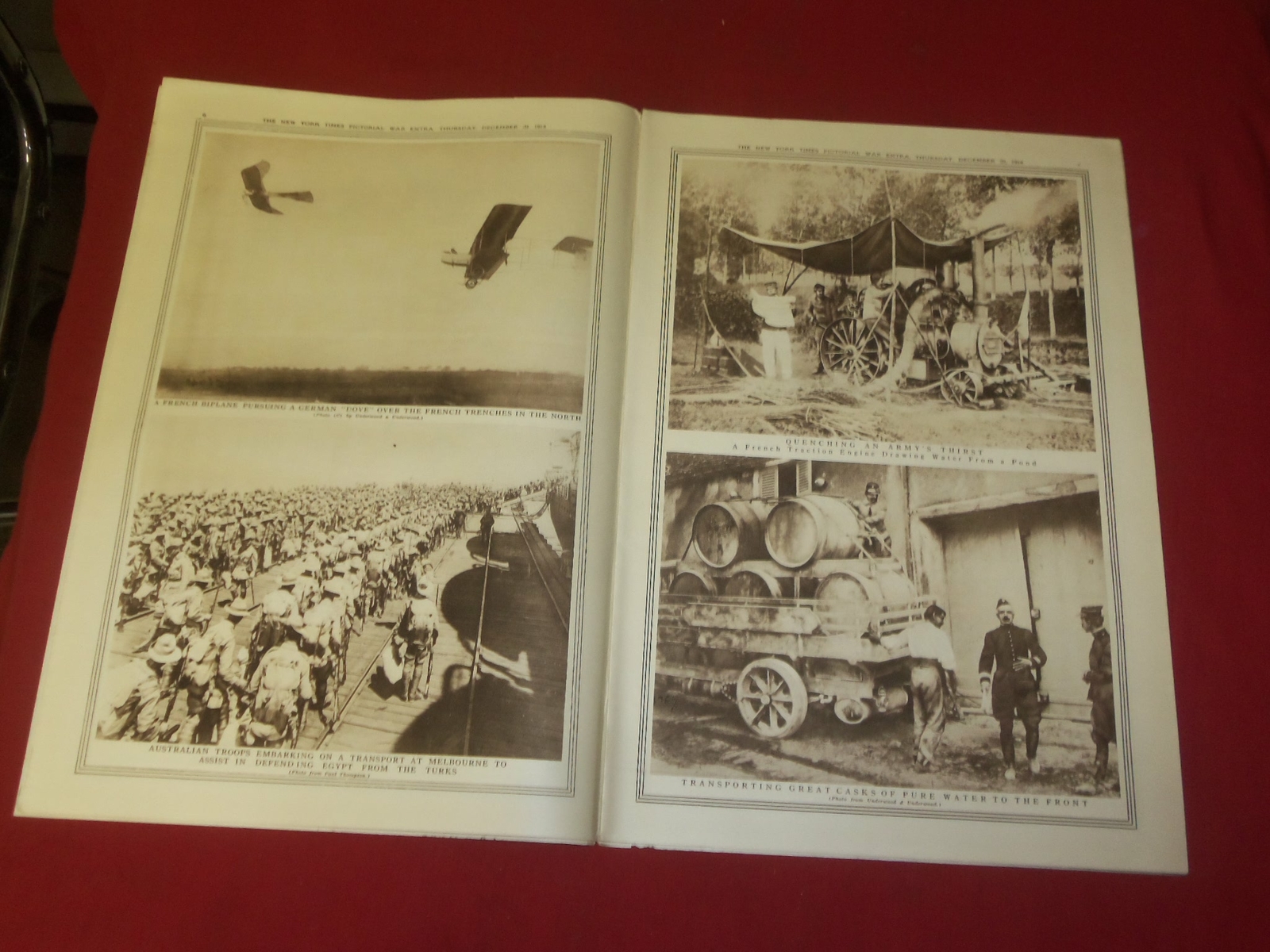 1914 DECEMBER 31 NY TIMES PICTORIAL WAR EXTRA SECTION – HMS COLOSSUS – NP 3942