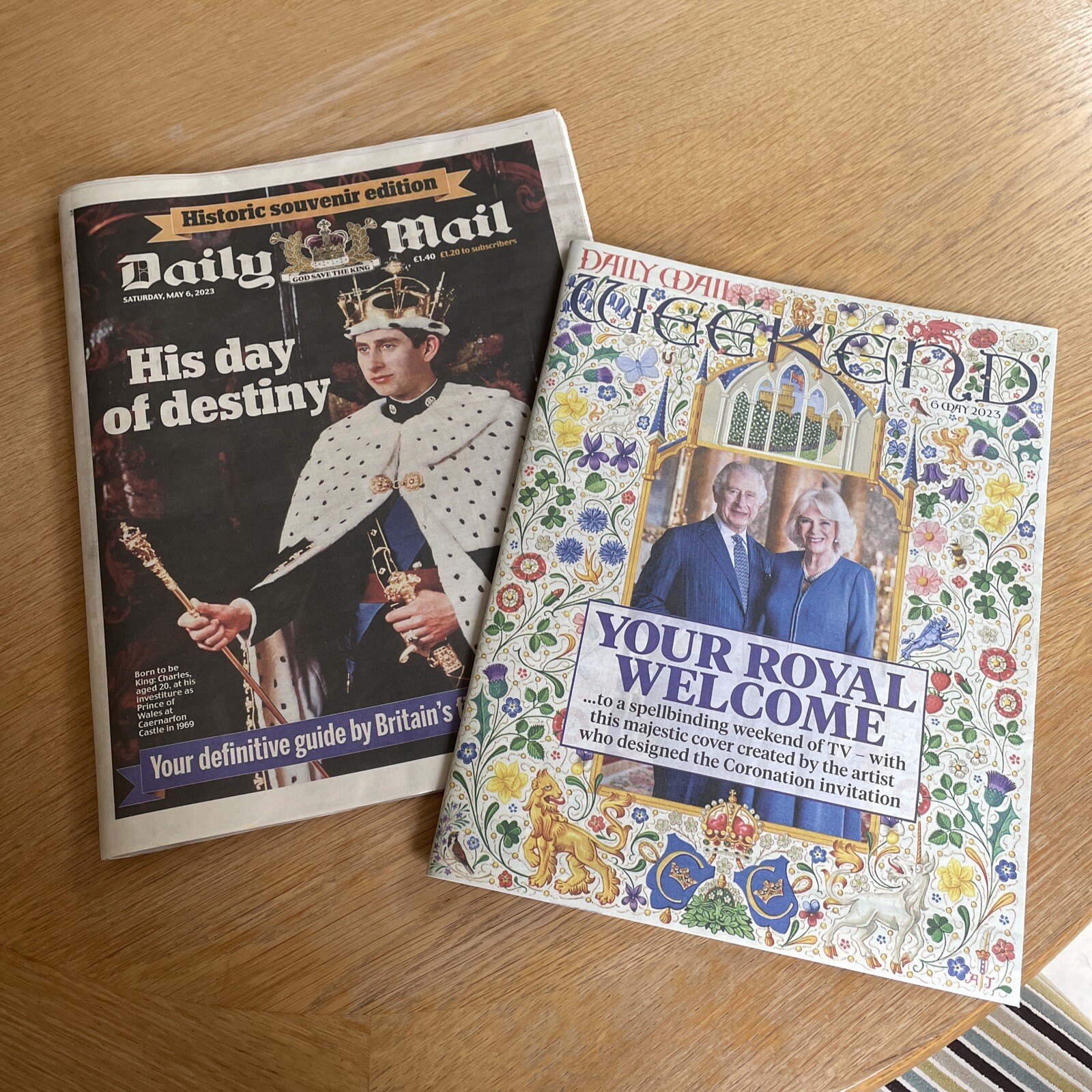 King Charles III Coronation newspaper & supplement Daily Mail 6 May 2023 UNREAD