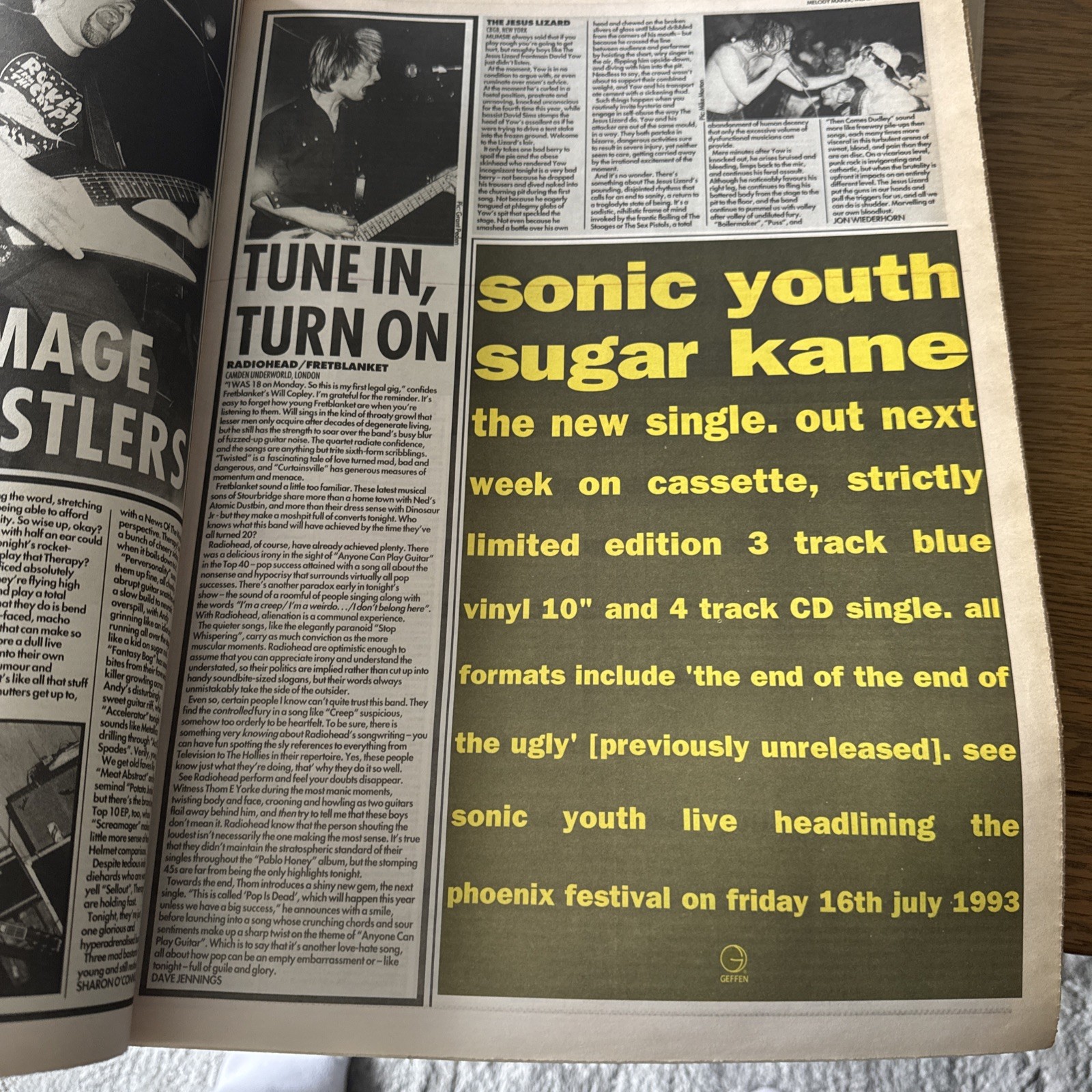 Melody Maker Newspaper – March 20th 1993 – Suede Front Cover