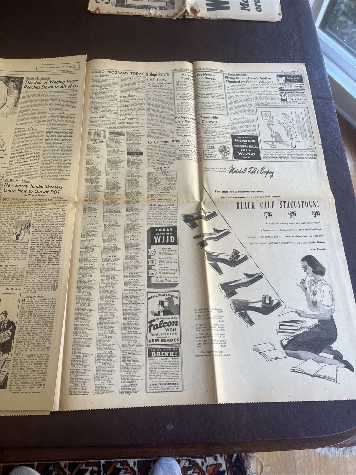 August 14 1945 Chicago Sun Extra Peace Victory End Of World War II