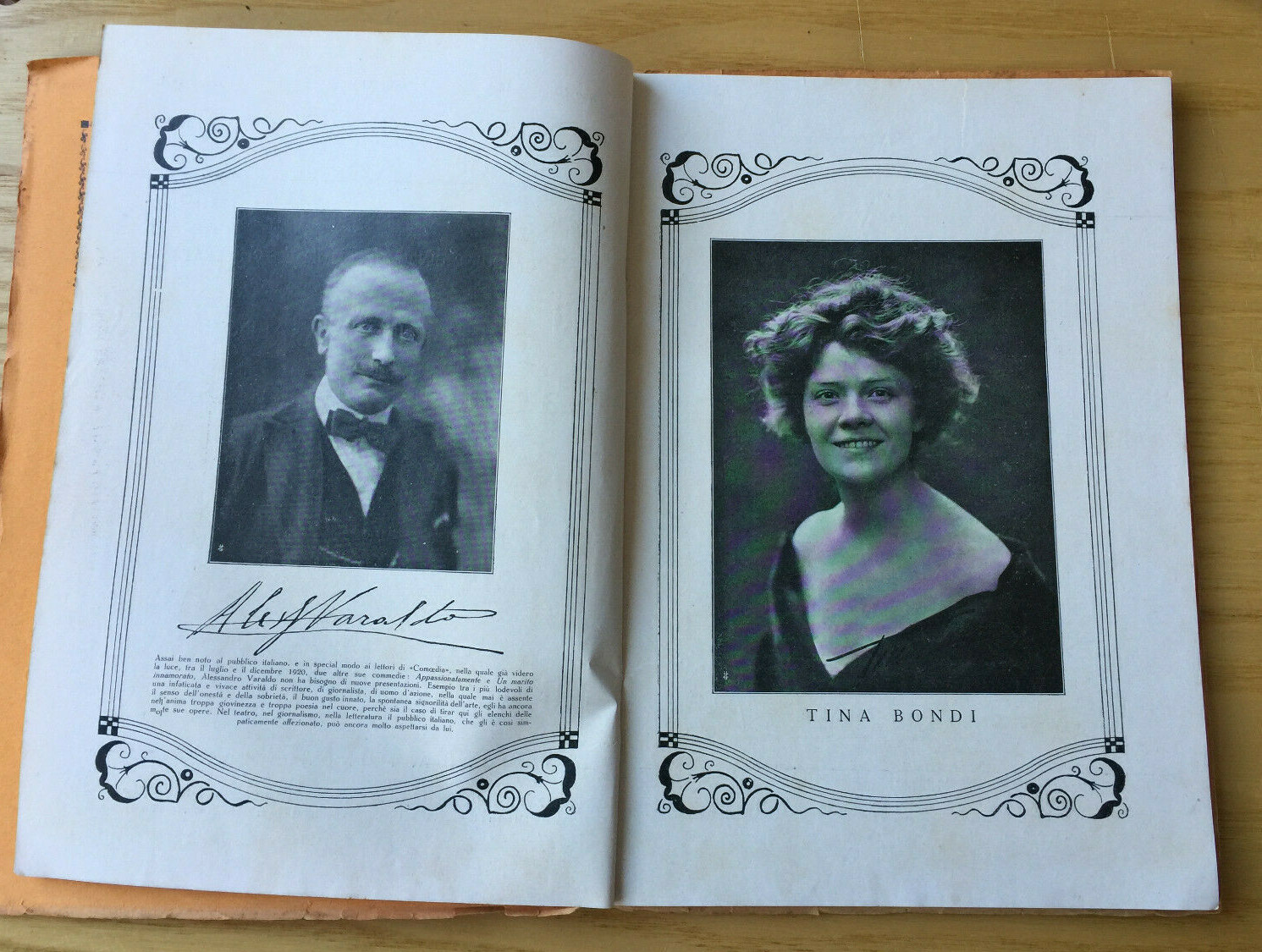 MONDADORI COMEDIA PERIODICO COMEDIA E VITA THEATRALE N° 14 1921 A. VARALDO 2/19
