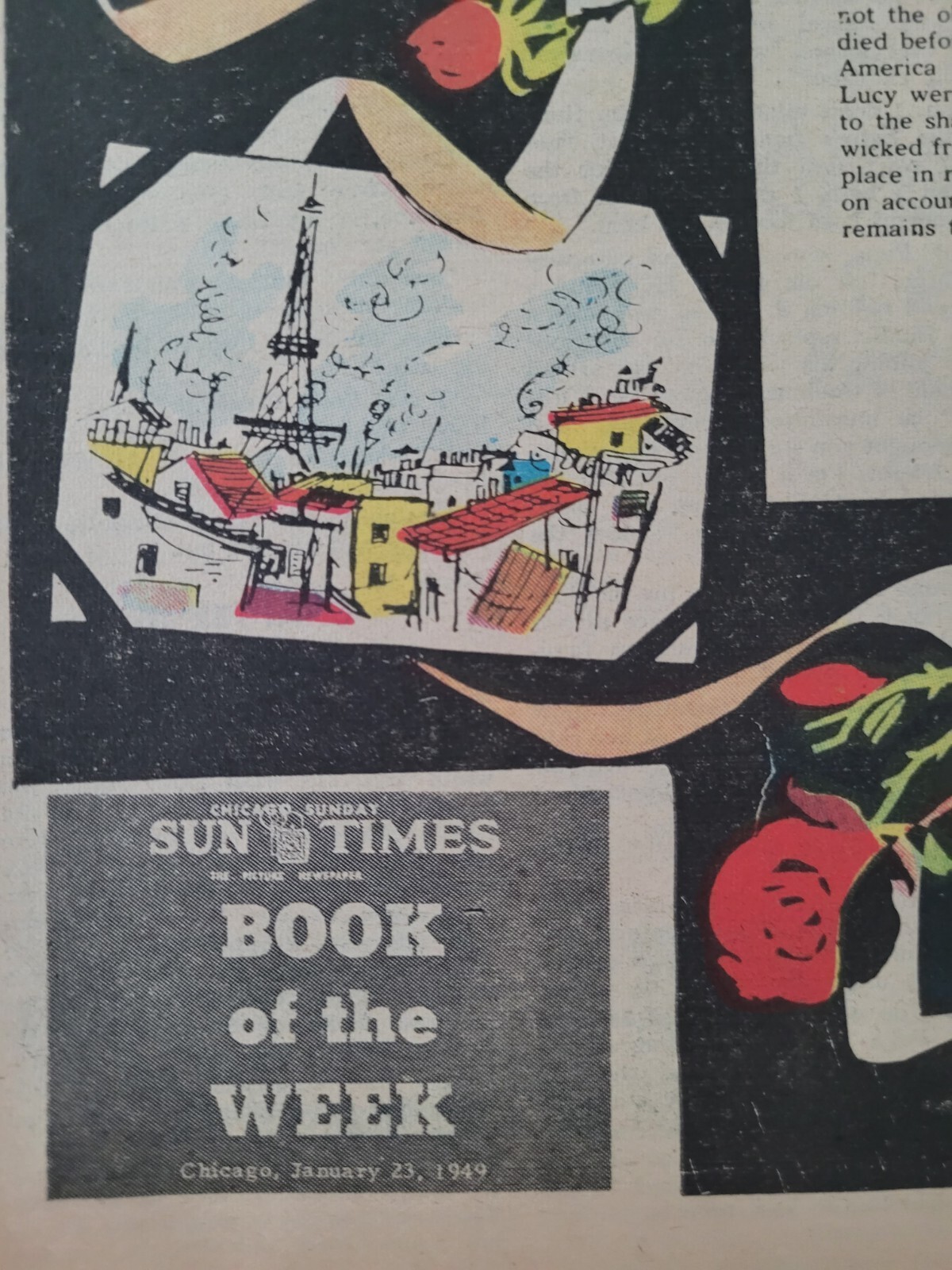 1940’s Chicago Sun Sunday Book Of The Week Newspaper Lot Full
