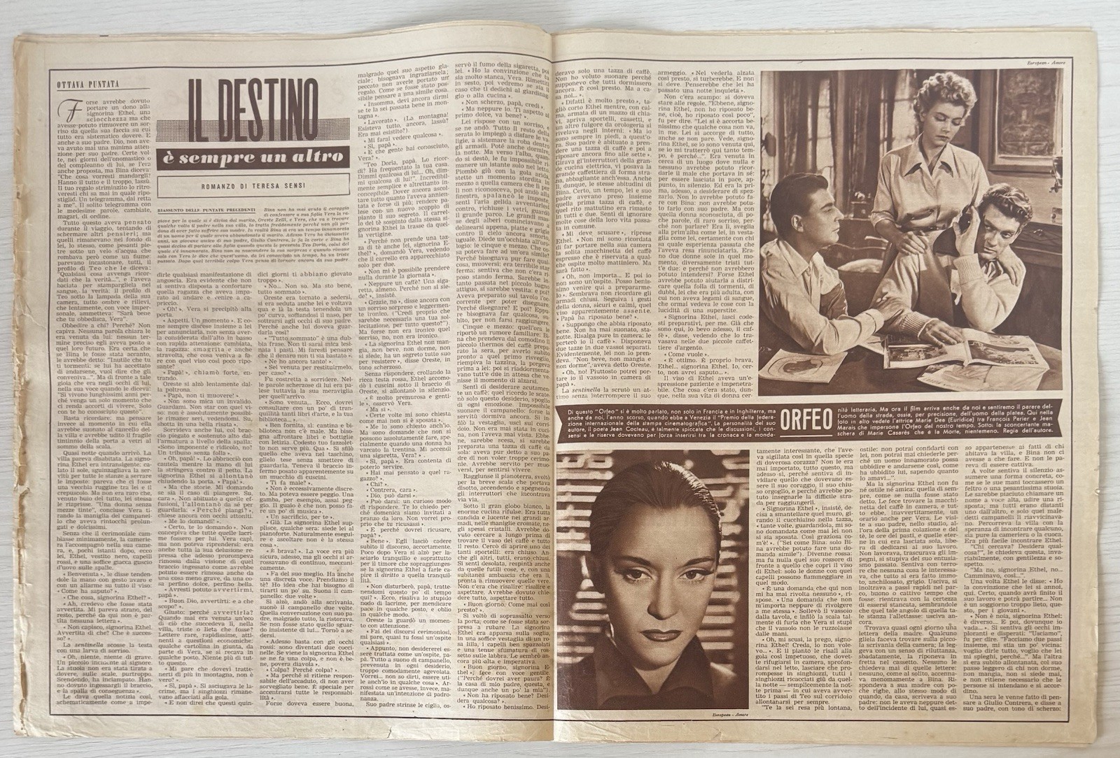 NEWS women’s literary magazine rizzoli No.15 1951 year XXXII rossano brazzi
