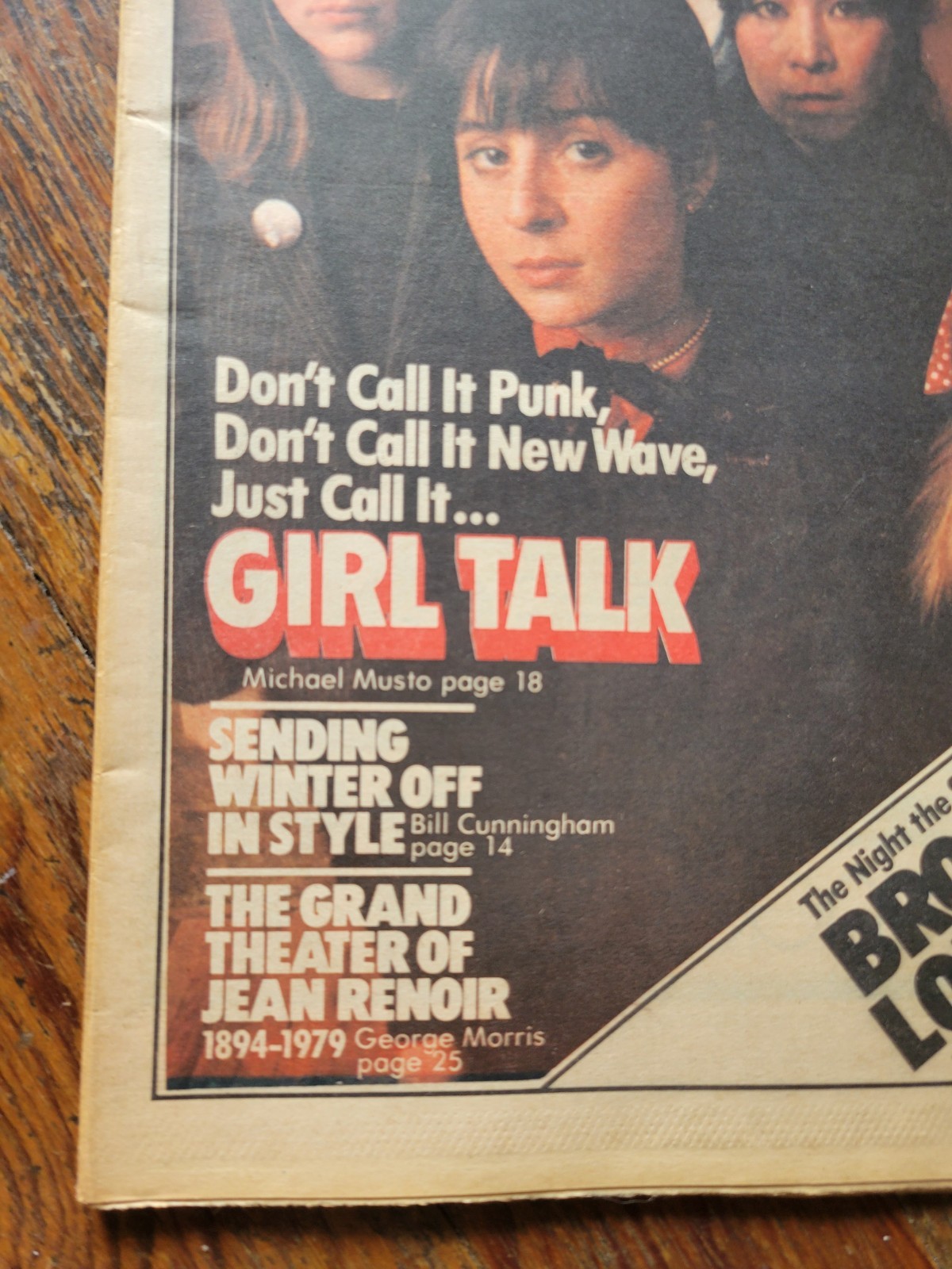 Soho News, NYC, Feb 22-28, 1979, Girl Talk, Broadway Loft Blaze, Jean Renoir
