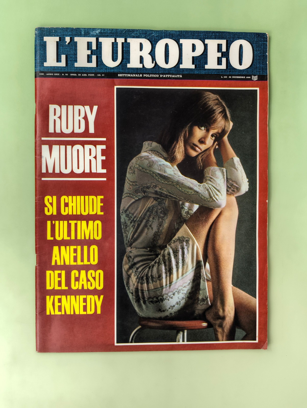 THE EUROPEAN DECEMBER 22, 1966 JOHANNA SHIMKUS-EMILIO ZOLA-AUGER-BATMAN-WOMAN LOREN