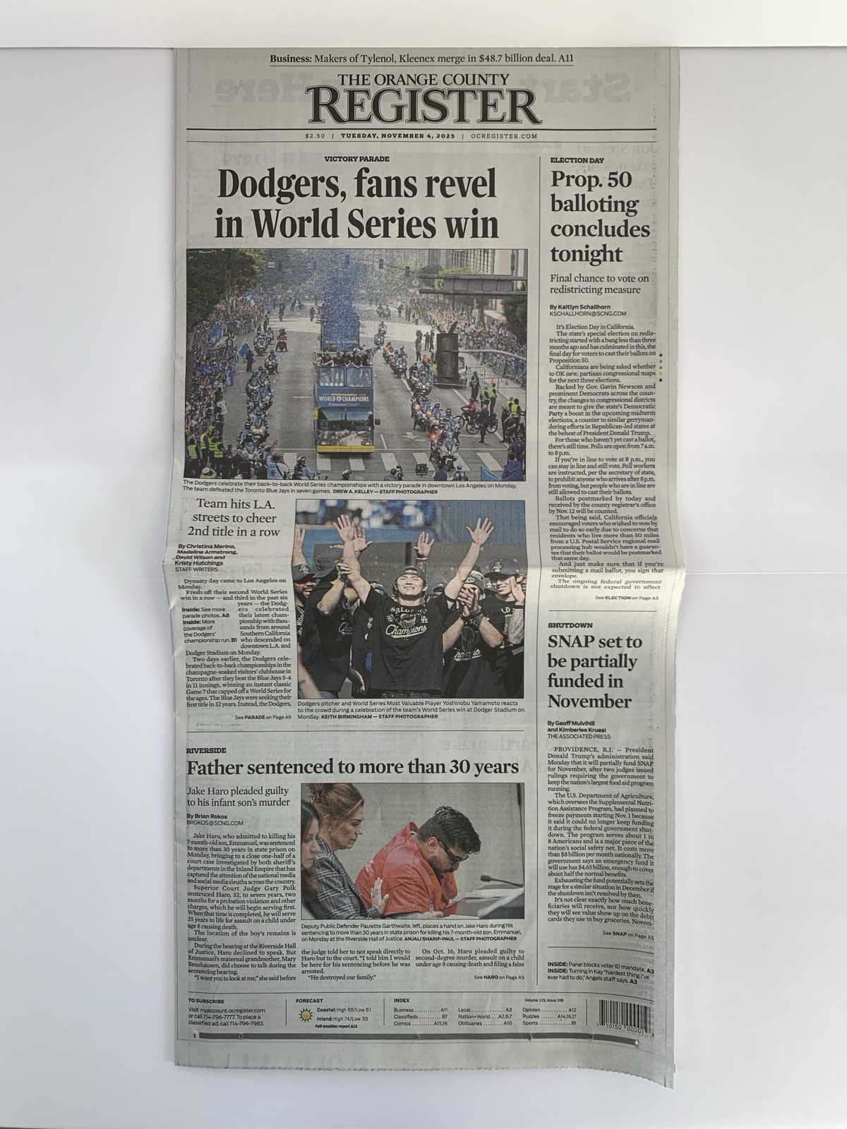 Los Angeles Dodgers World Series Championships & LA Parade ~ OC Register 2025