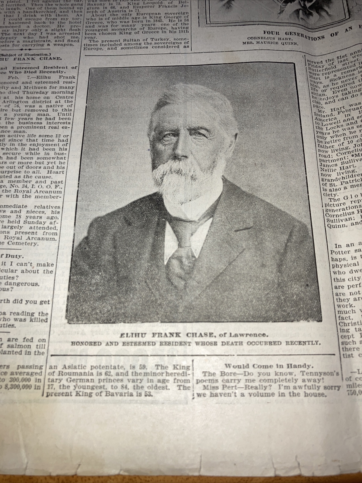 Vintage Newspaper Saturday Globe Utica NY Feb 9 1901 Queen Victoria Funeral