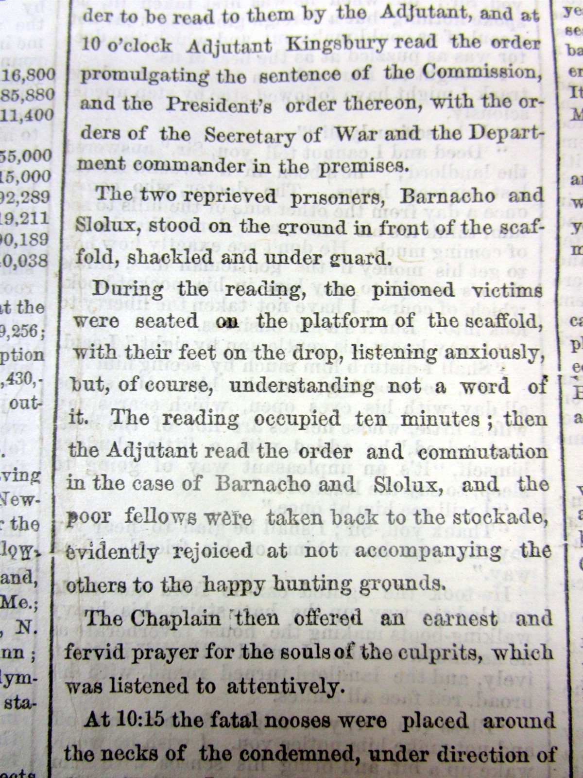 1873 NY Times newspaper The MODOC INDIAN WAR ENDS with HANGING of the LEADERS