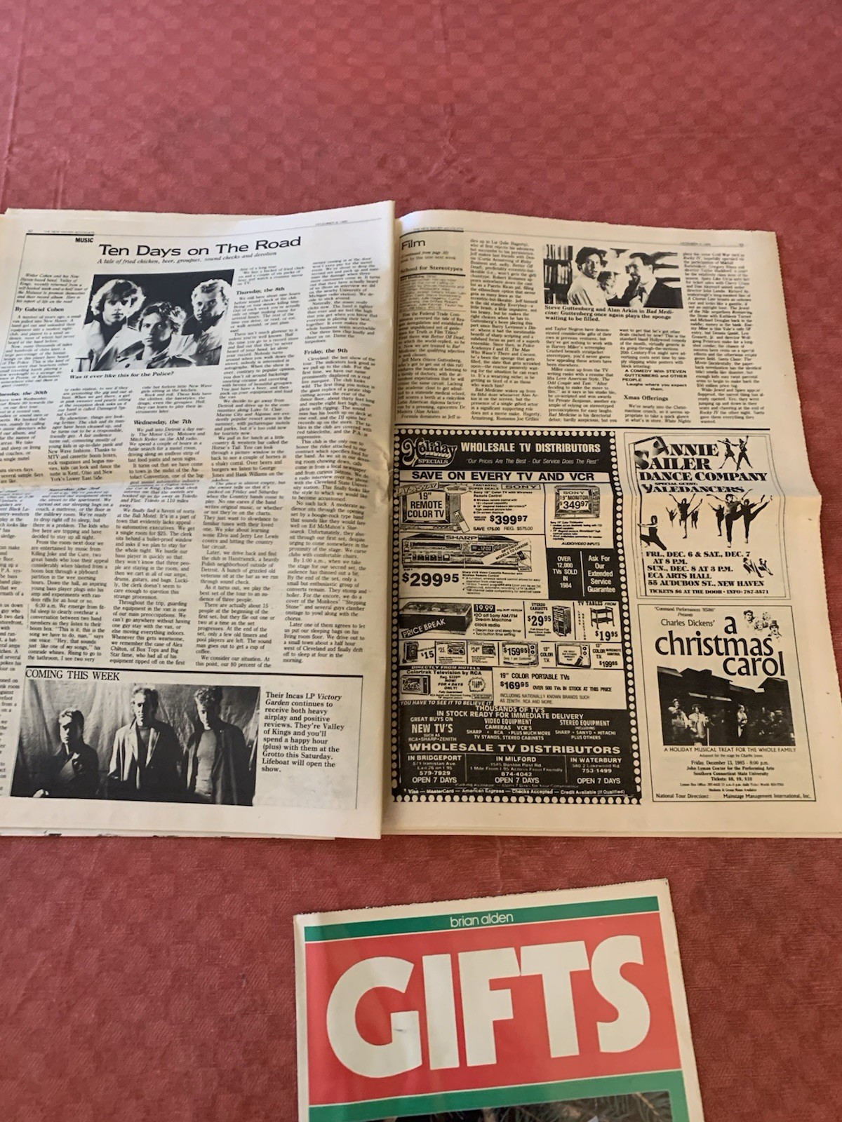 Vintage New Haven CT ADVOCATE newspaper Dec 4 1985 Beatles