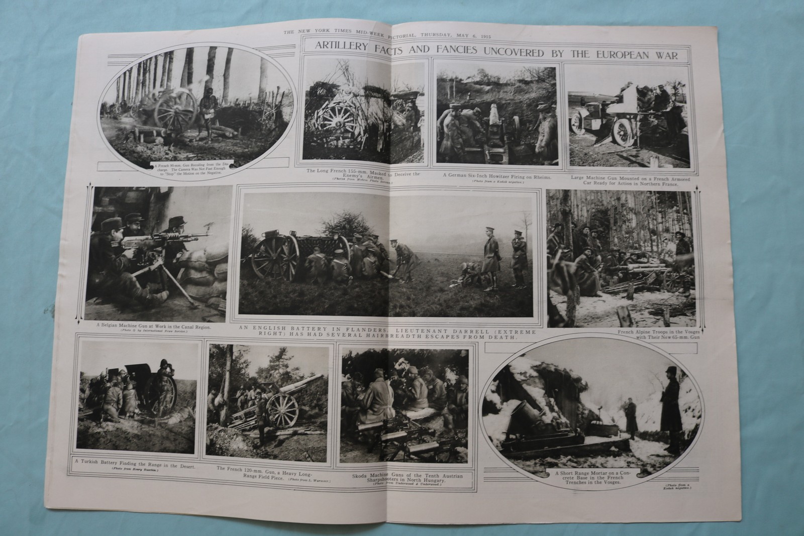 1915 MAY 6 NEW YORK TIMES MID-WEEK PICTORIAL WAR EXTRA- FRENCH INFANTRY -NP 9127