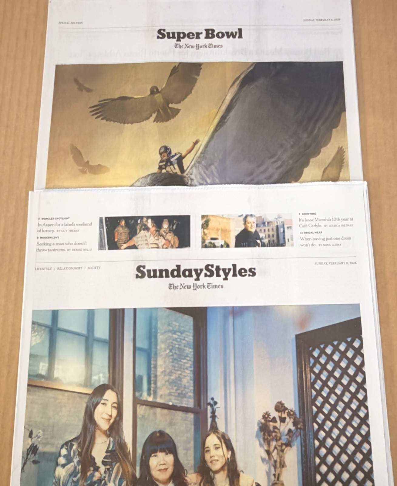 The New York Times Newspaper February 8 2026 SUNDAY Complete Print Paper UNREAD