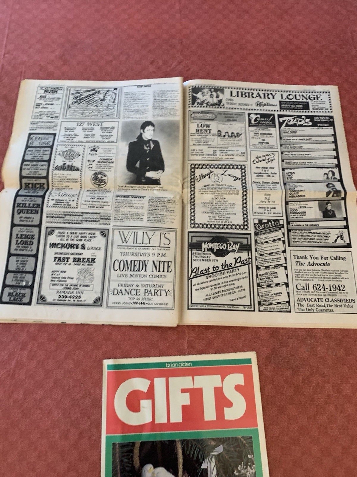 Vintage New Haven CT ADVOCATE newspaper Dec 4 1985 Beatles