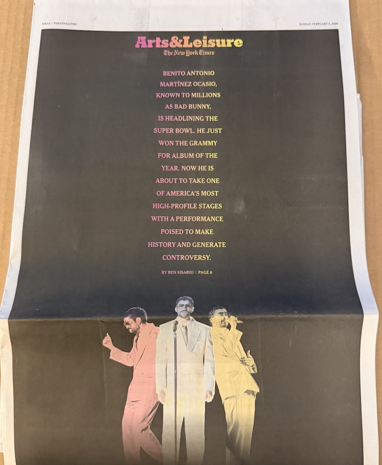 The New York Times Newspaper February 8 2026 SUNDAY Complete Print Paper UNREAD