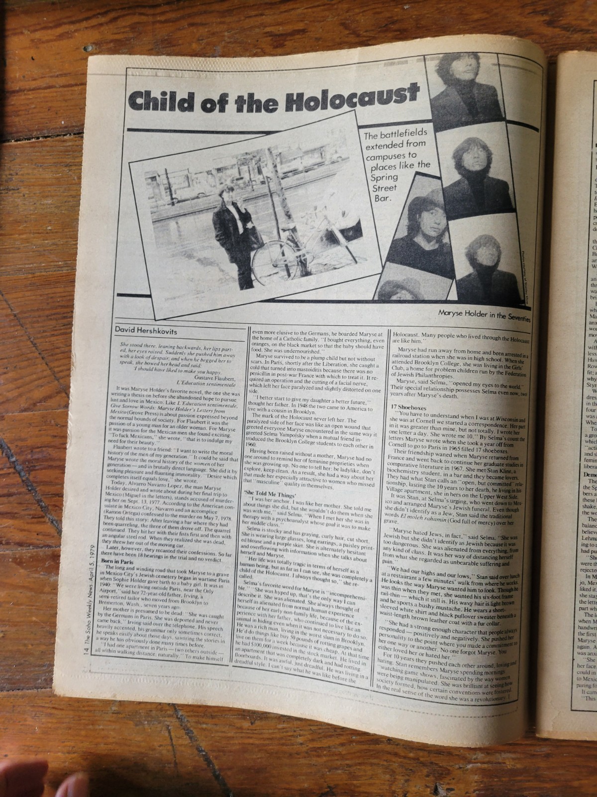 Soho News, NYC, April 5-11, 1979, Three Mile Island Accident, Maryse Holder