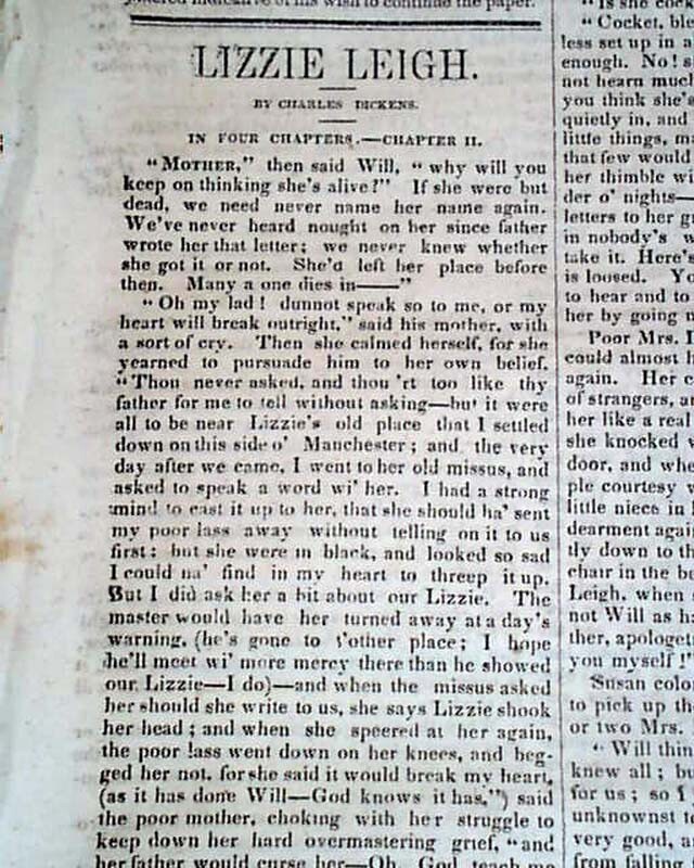 Very Rare Greensboro NC Guilford County North Carolina Antebellum 1850 Newspaper
