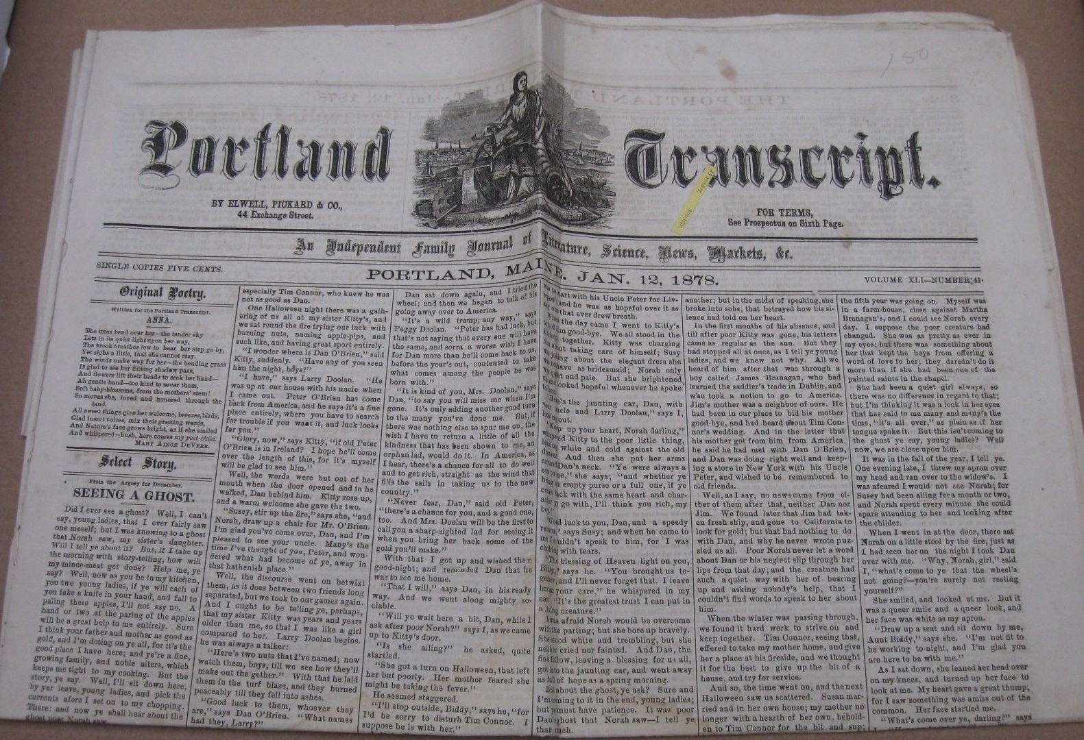 Portland Transcript (Jan. 12 1878) – Old Maine Newspaper