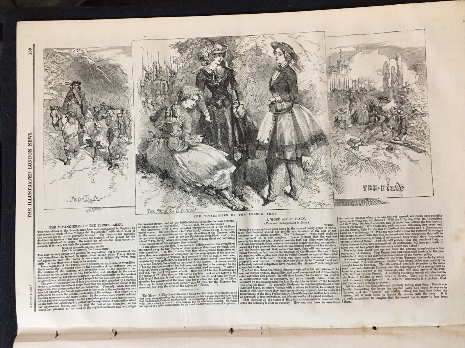 Vivandieres Female Support French Army 1859 Battle Solferino Italy-Jewish Play