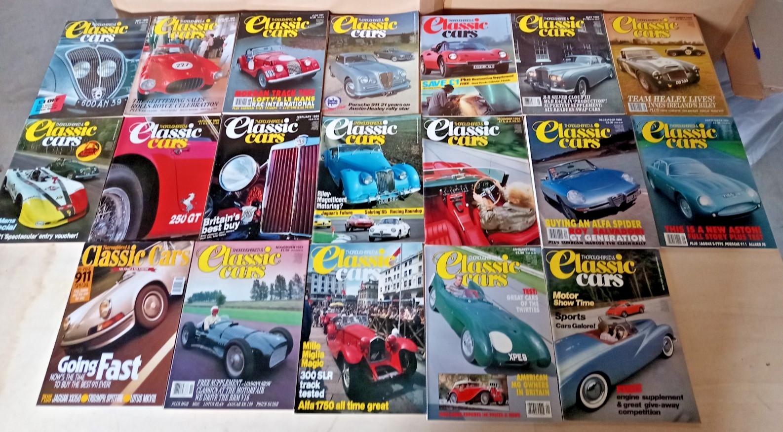lot 19 English Classic Cars magazines 1984-1997 not complete