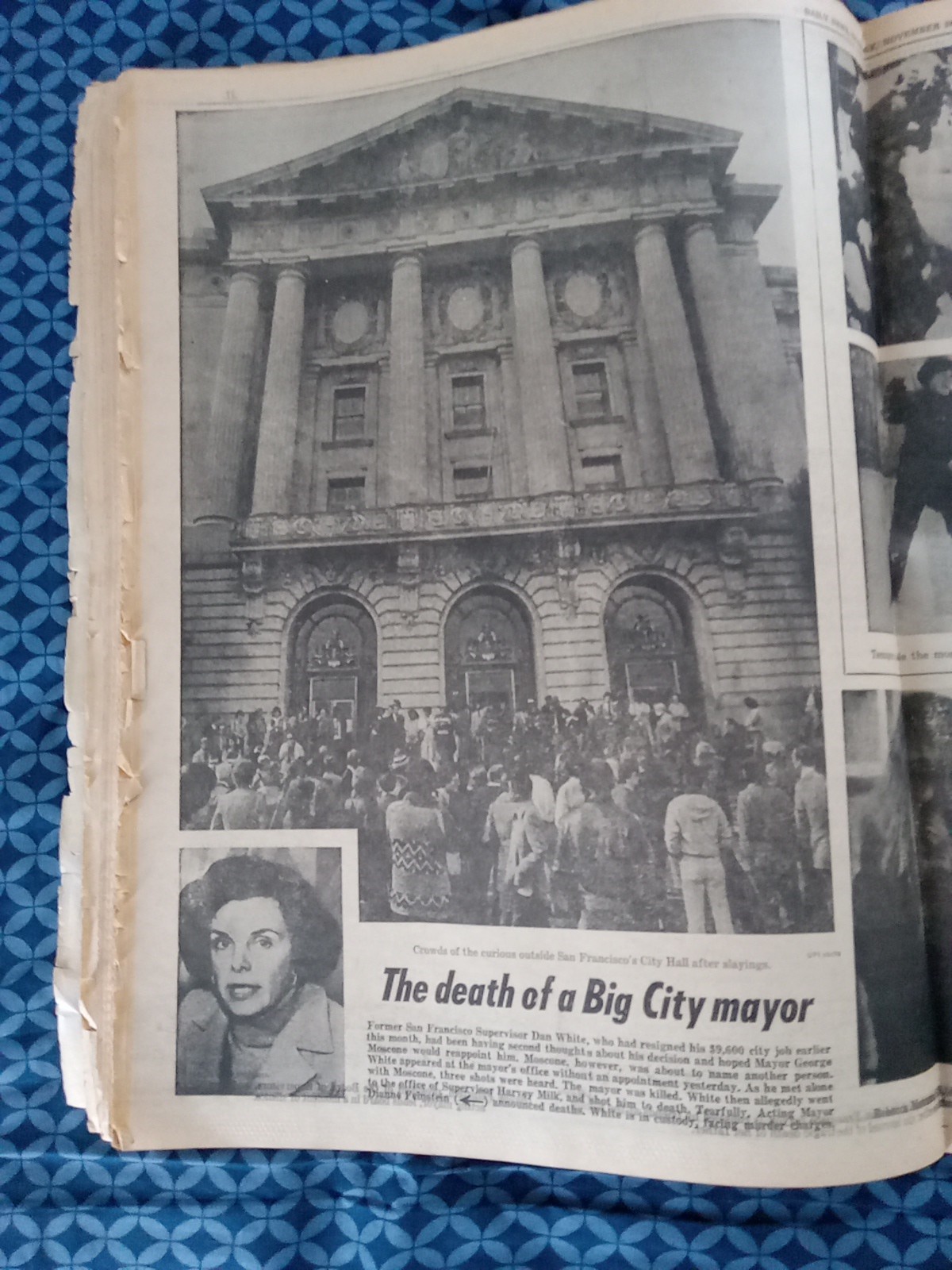 San Francisco Mayor Moscone – Harvey Milk – 1978 New York Daily News Newspaper