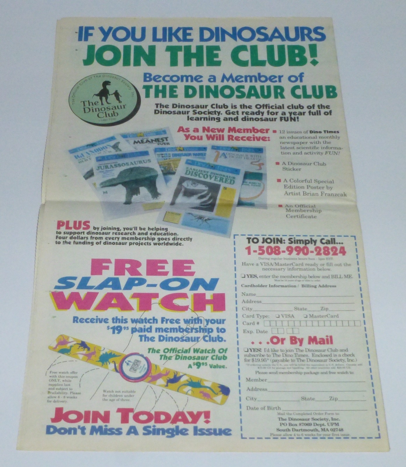 Dino Times: Jurassic Park Special Edition, Promotional Newspaper, Spring 1993