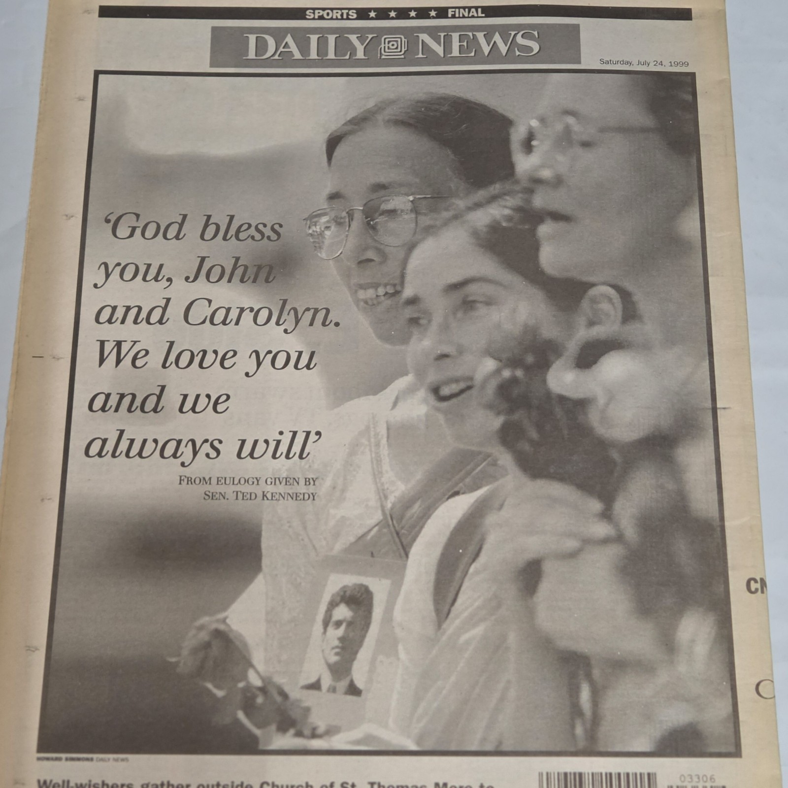 Daily News July 24 1999 JFK Jr Carolyn Kennedy Final Salute Newspaper