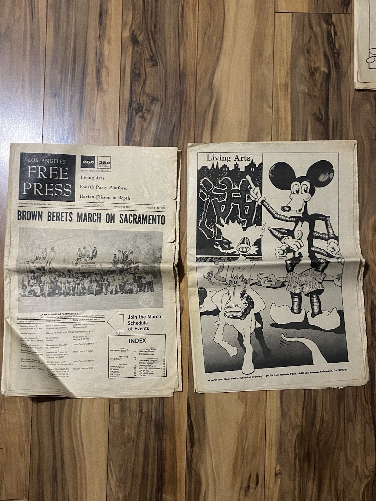 Lot of 4 Los Angeles LA Free Press Newspapers Loads of Vintage Music Ads