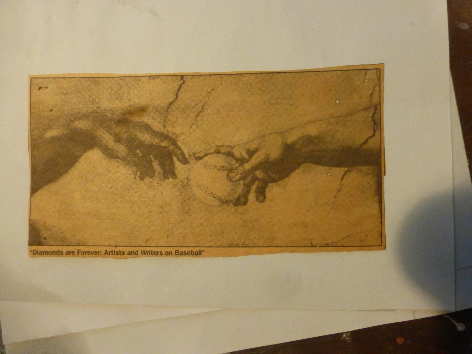 8th Day God said, Let There be Baseball,MLB,Creation of Adam,Baseball Cartoon
