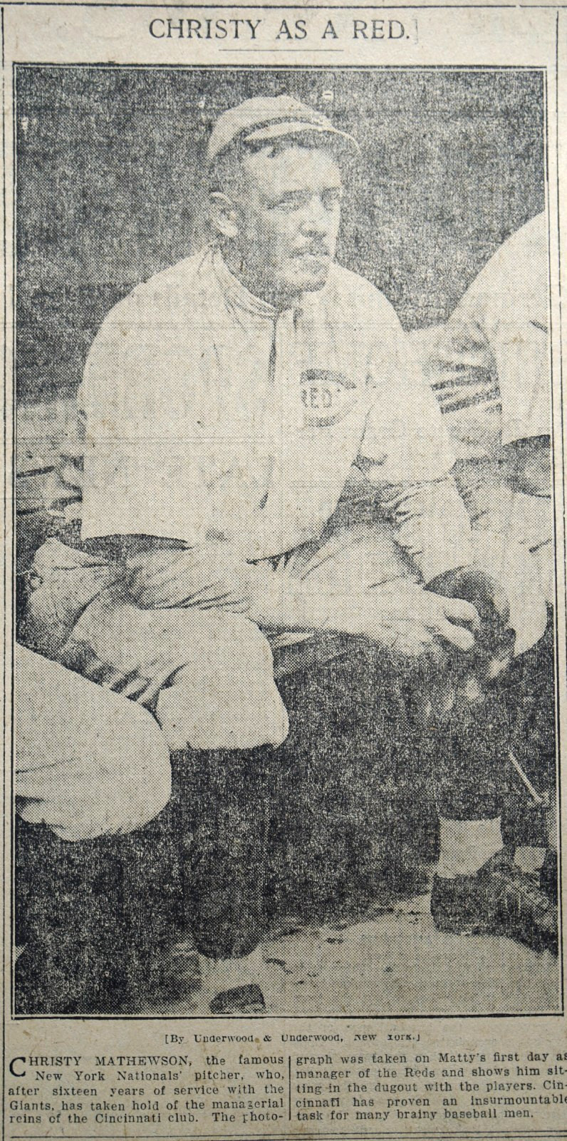 1916 Chicago Sports Pages – Christy Mathewson Traded To Cincinnati Reds