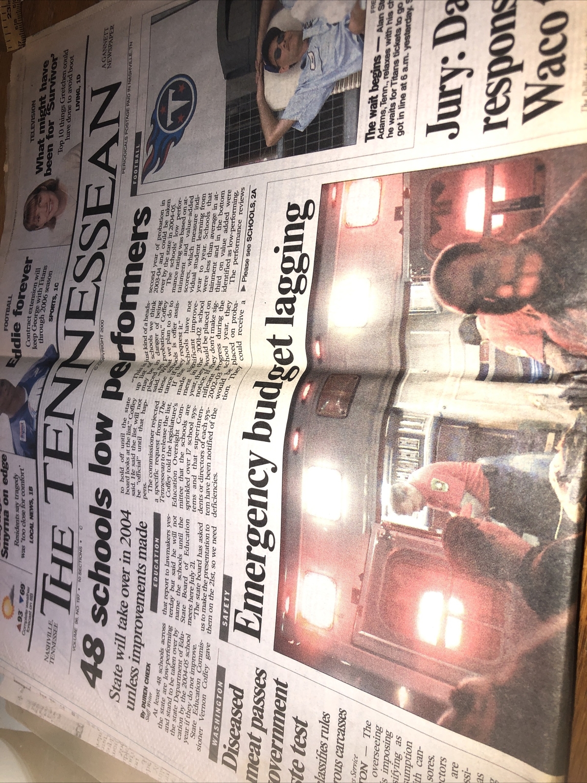 4 “issues” Section From The Tennessean Nashville TEnnessee Newspapers From 1999