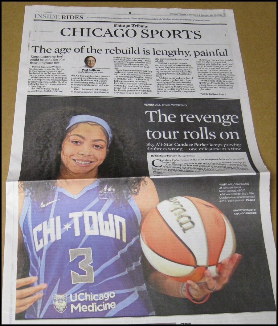 7/10/2022 Chicago Tribune Sports Candace Parker Sky WNBA All-Star Weekend
