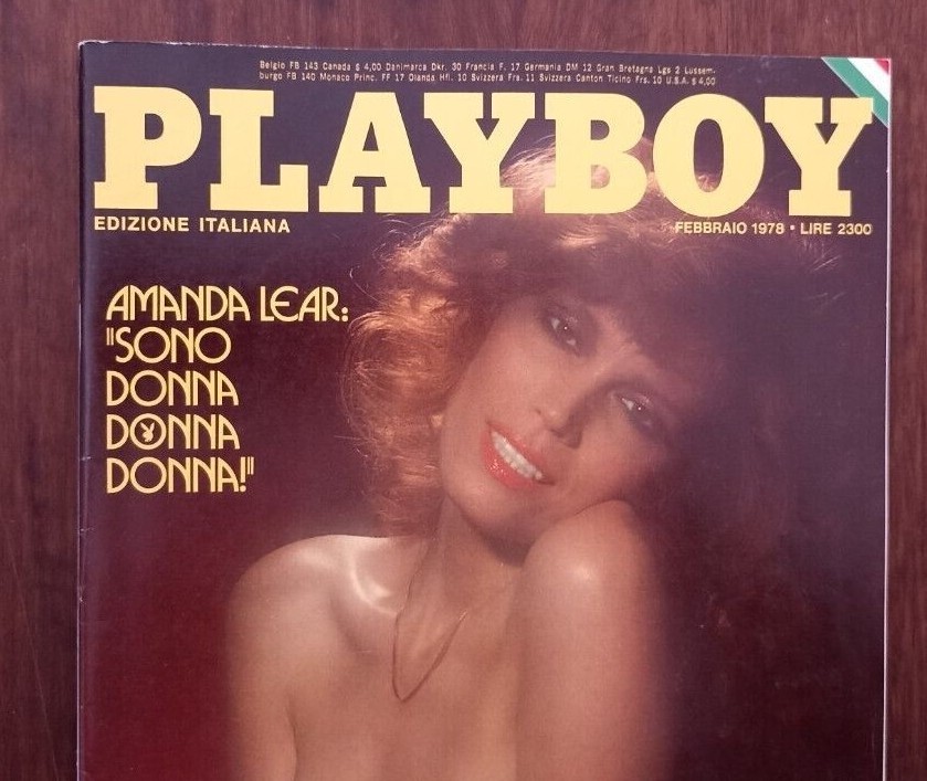 PLAYBOY MAGAZINE ITALY NO. 2 1978 AMANDA LEAR WITH POSTER EXCELLENT CONDITION