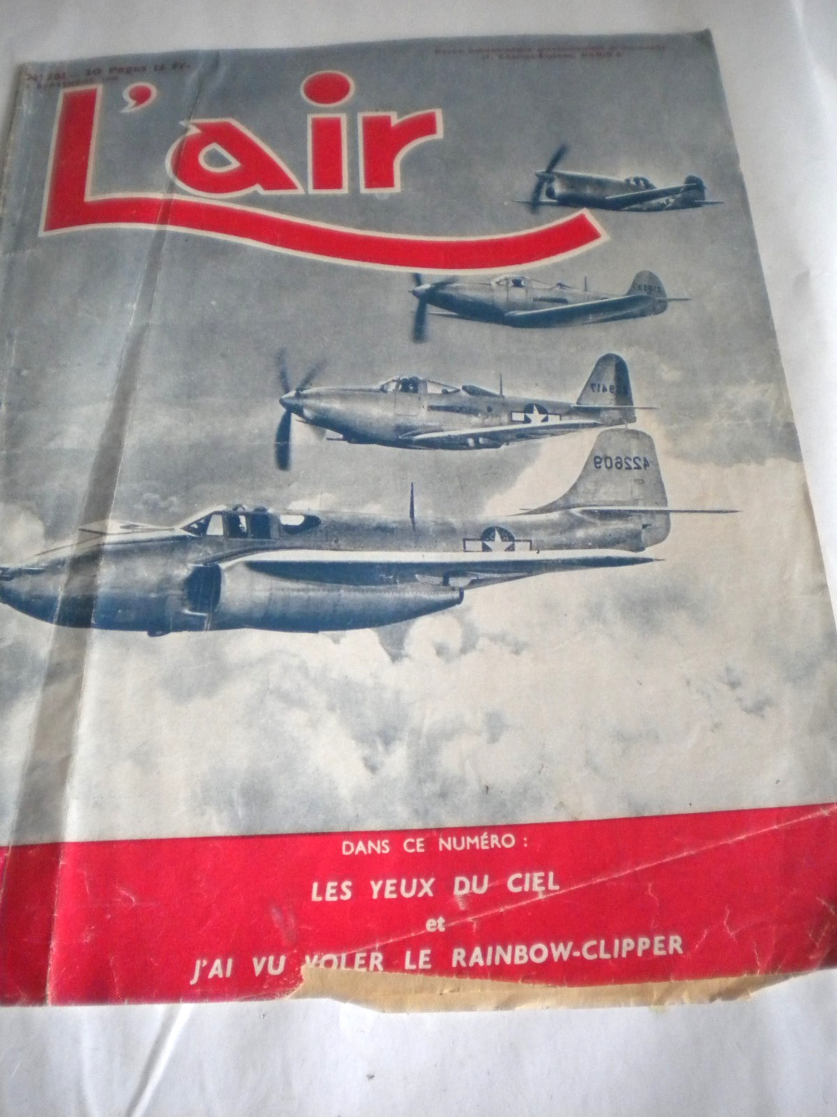 L’Air Aviation Magazines French 1940s lot WW2 wartime