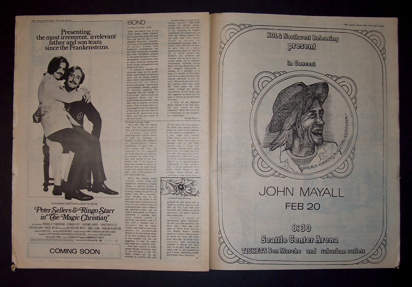 The Helix Seattle Newspaper Vol. 11 No. 5 Jan. 29, 1970 Underground Press