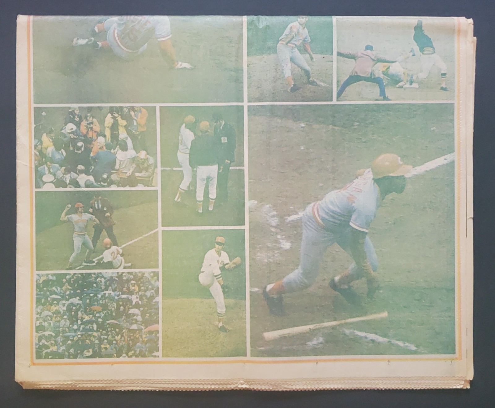 RARE 1975 Cincinnati Enquirer Newspaper Section Preview World Series Rose Bench