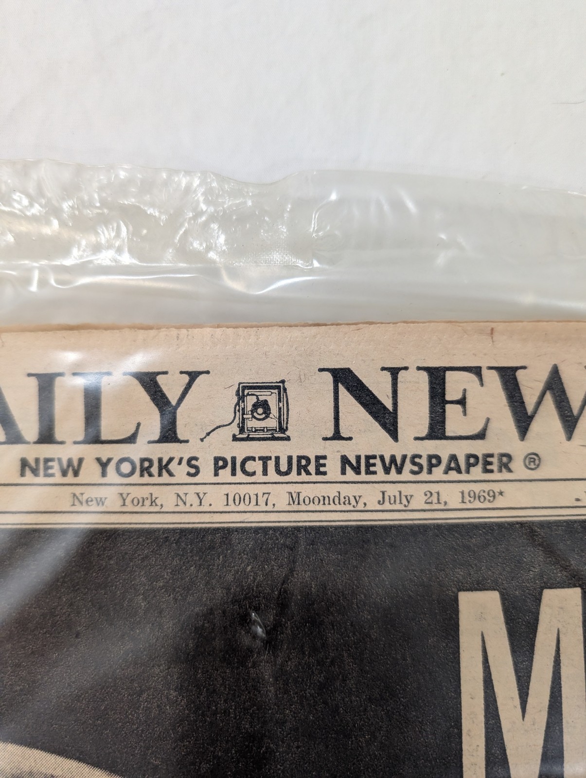 Apollo 11 Moon Landing Newspaper July 21 1969 Daily News Original Print