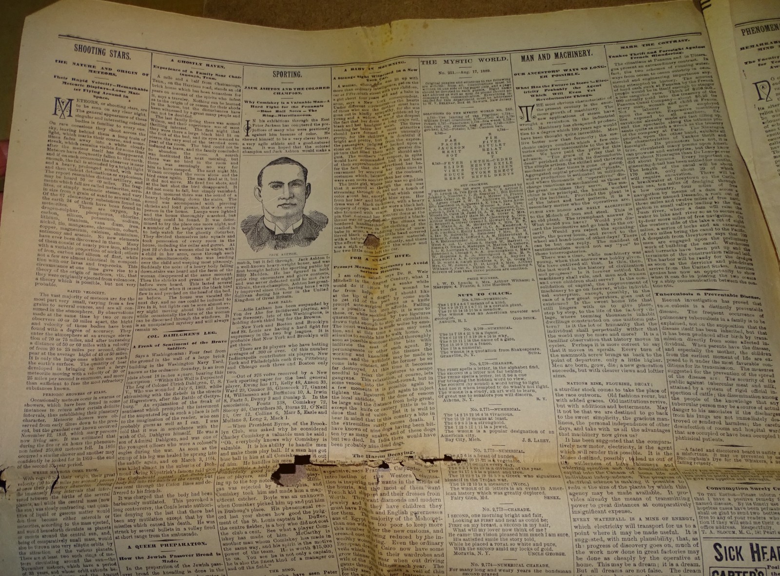 Utica Saturday Globe Newspaper August 17, 1889 – Louis Jacques Mandé Daguerre
