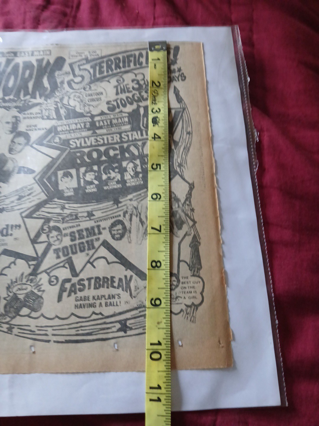 VERY COOL DRIVE IN Newspaper AD 1979 SUPERMAN ROCKY 2 OH GOD THE 3 STOOGES VTG