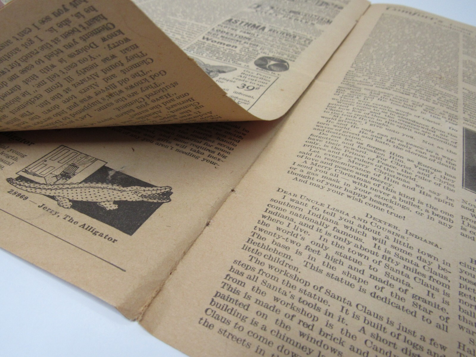 Religious COMFORT December 1939 Peace On Earth Goodwill Toward Men Newspaper-zz
