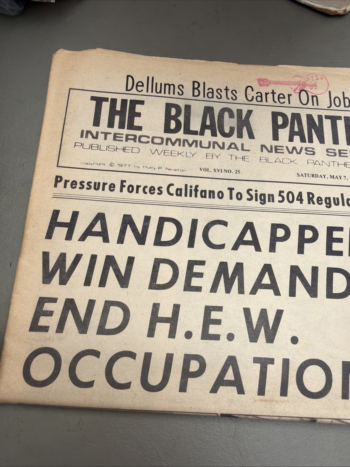 THE BLACK PANTHER PARTY NEWSPAPER – MAY 7, 1977 Huey Newton History