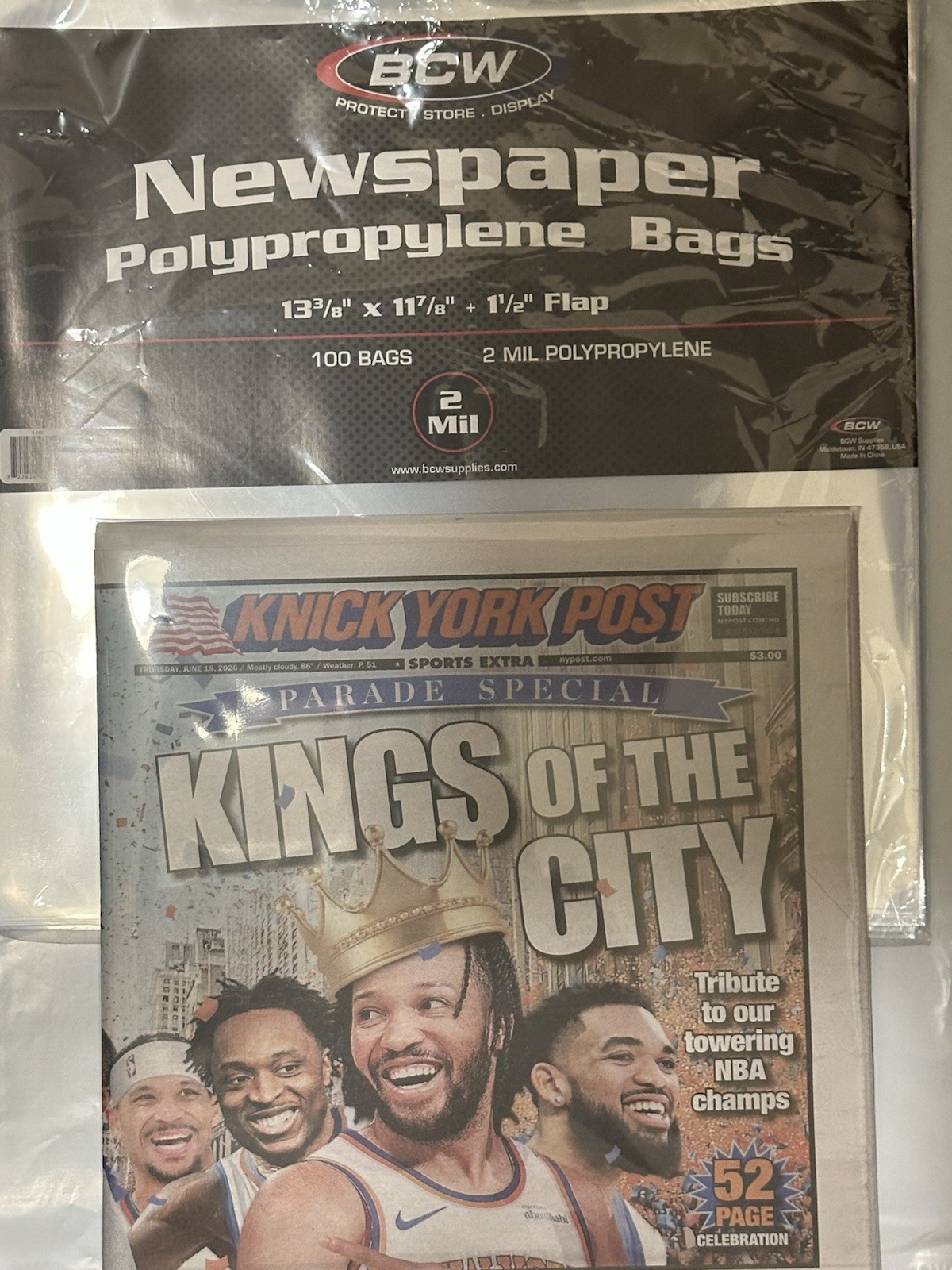 ? NEW YORK POST NEWSPAPER 6/18/26 KNICKS PARADE SPECIAL “Kings Of The City” ?