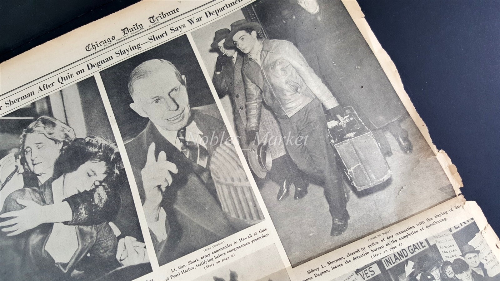 1946 Chicago Tribune Newspaper January 23, Meat Strike