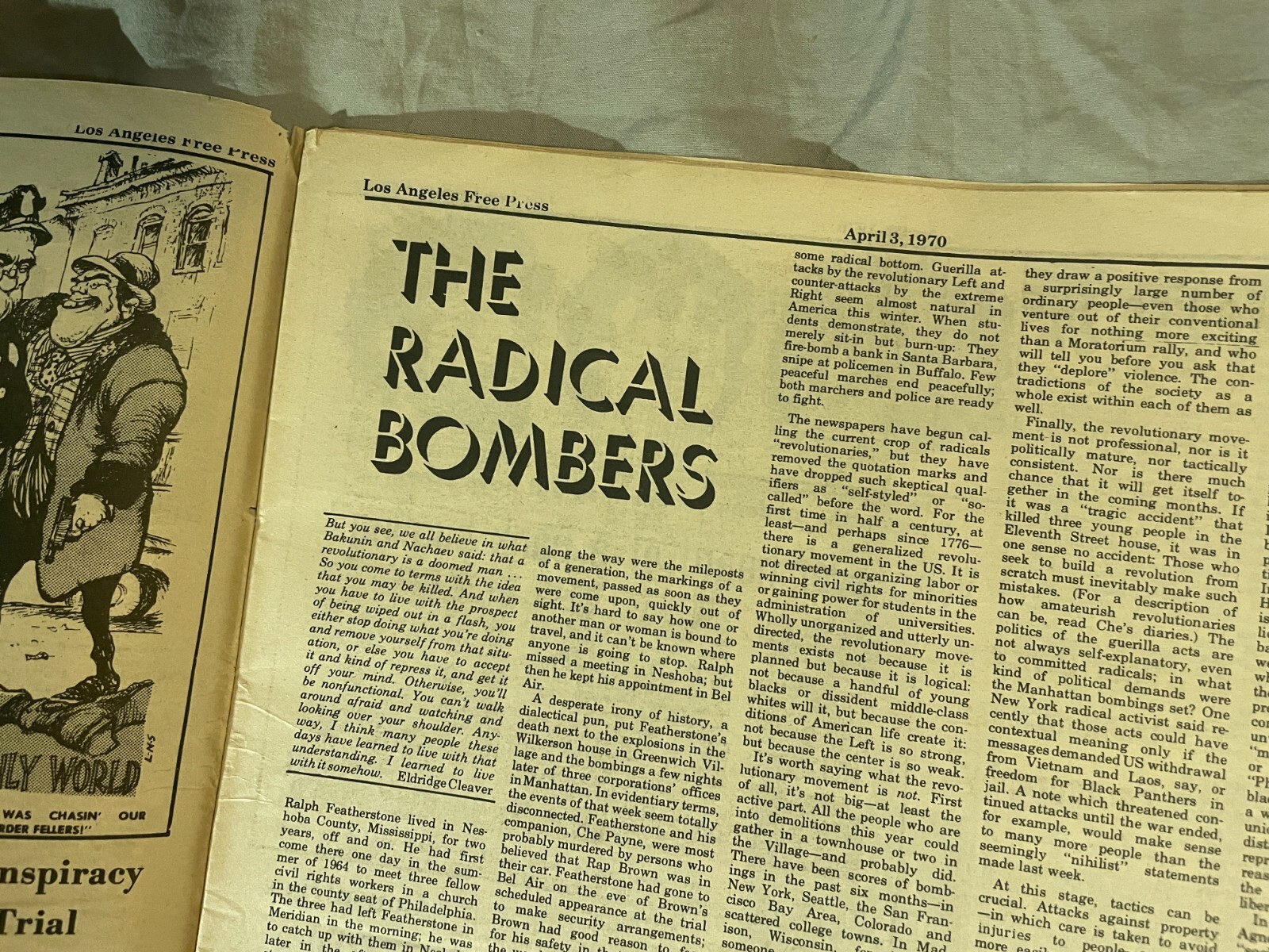 Los Angeles Free Press April 1970 Radical Bombers Woodstock Moody Blues Ads