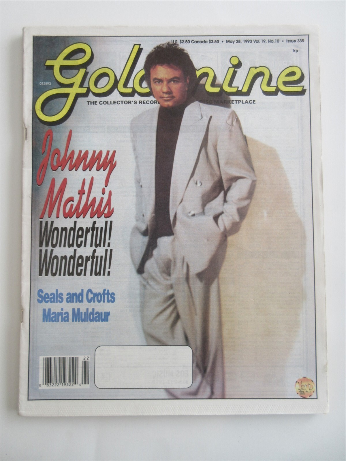 Goldmine Magazine Johnny Mathis Seals & Crofts Maria Muldaur May 28 1993