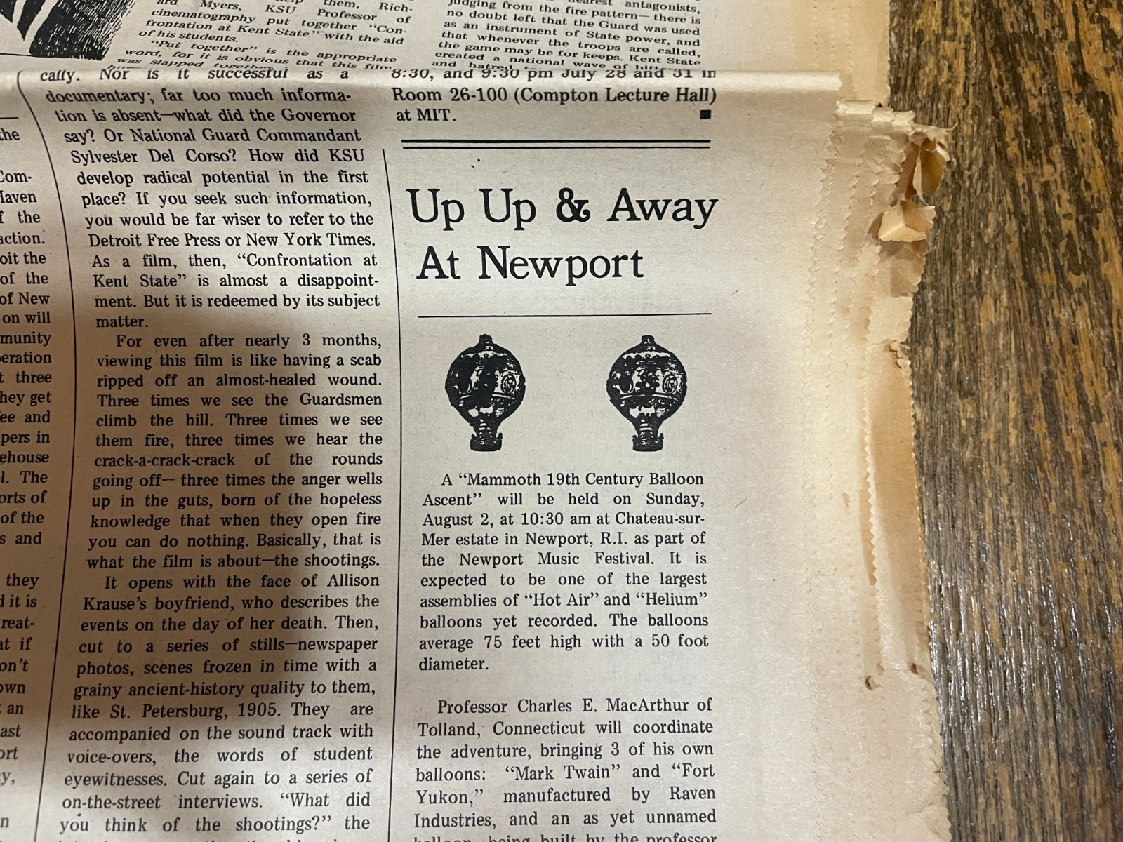 Boston Phoenix Newspaper August 1 1970 Scientology Kent State Black Panthers