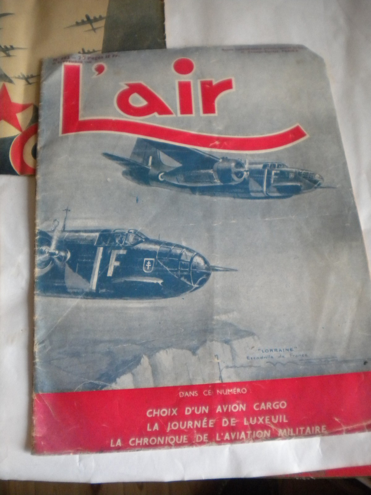 L’Air Aviation Magazines French 1940s lot WW2 wartime
