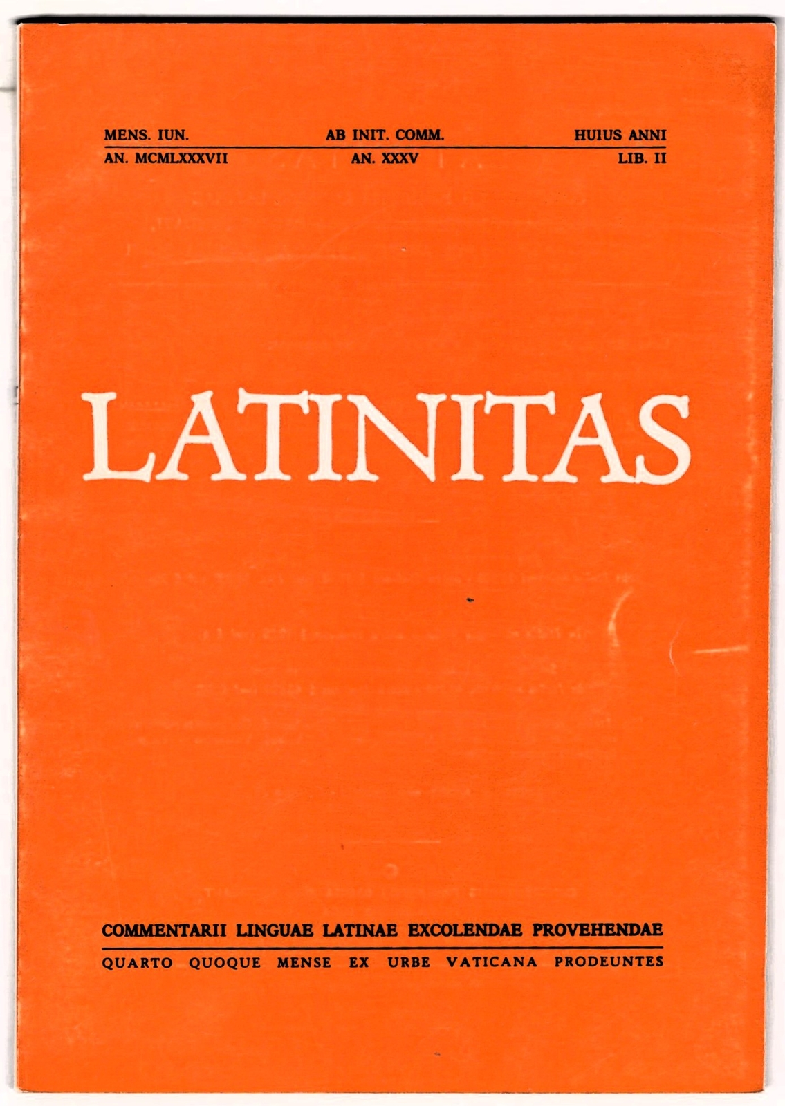 LATINITAS – N 2 – 1987