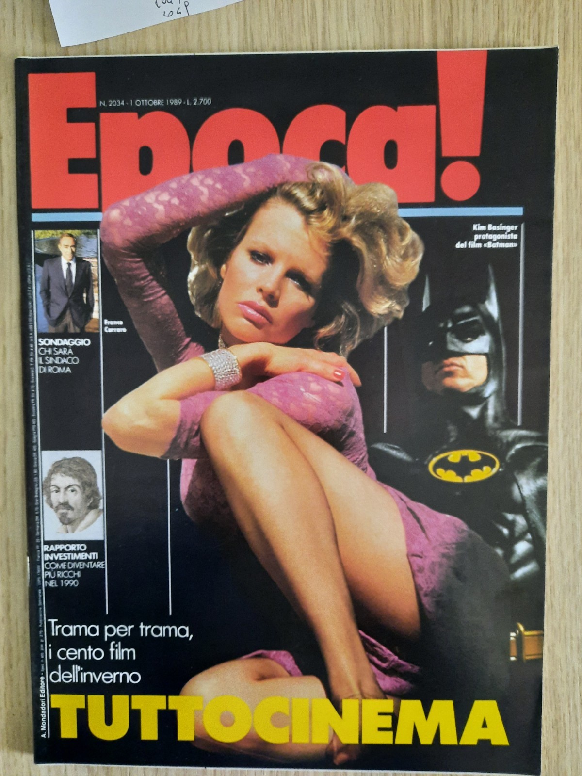 ERA 1989 KIM BASINGER NANNI MORETTI, BATMAN and other movies coming out
