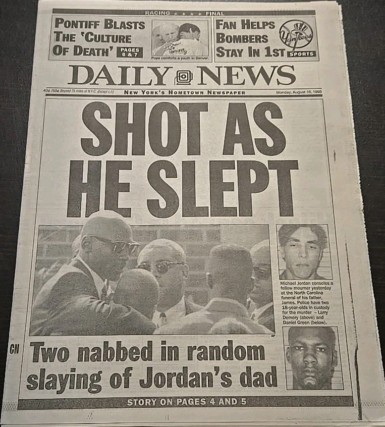 Daily News Monday August 16, 1993 Michael Jordans Father Slain Don Mattingly